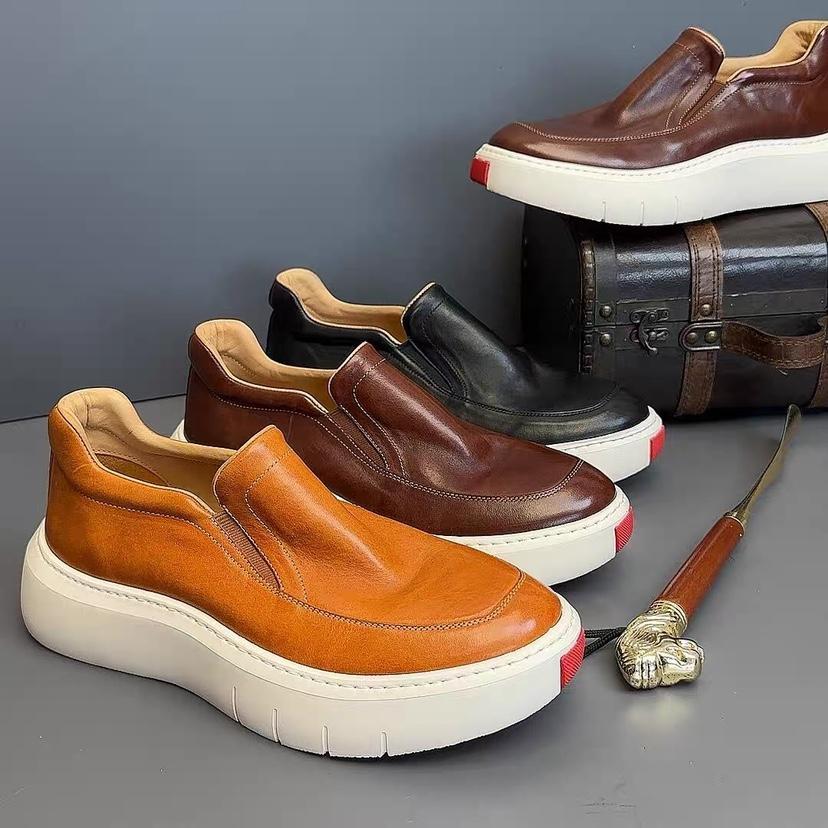 Summer Men's Vintage Casual Leather Shoes - Image 10