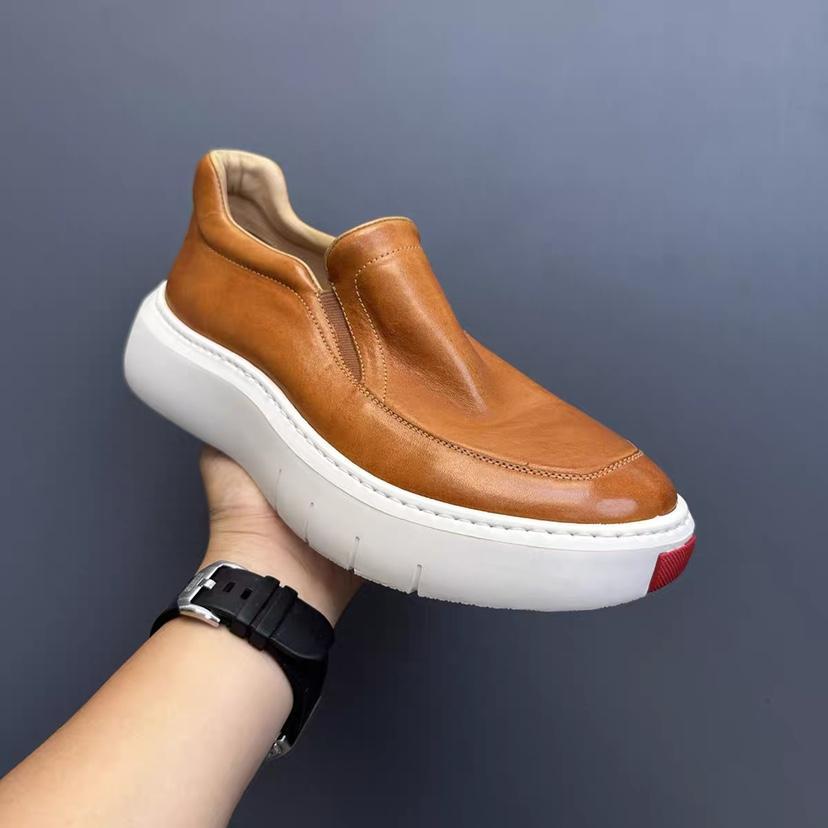 Summer Men's Vintage Casual Leather Shoes - Image 2