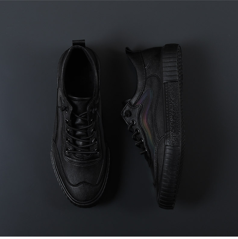 Men's Casual Leather Shoes Korean Trend - Image 4